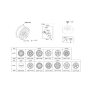 Diagram for 2017 Hyundai Genesis G80 Wheel Cover - 52960-D2400