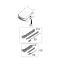 Diagram for 2023 Hyundai Genesis Electrified G80 Side Marker Light - 92301-T1000-MDY