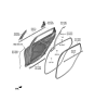Diagram for 2023 Hyundai Genesis Electrified G80 Door Seal - 83110-T1000