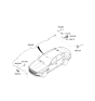 Diagram for 2021 Hyundai Genesis G80 Antenna - 96210-T1040-GLD