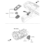 Diagram for 2022 Hyundai Genesis G80 Shift Indicator - 46750-T1100