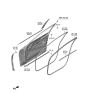 Diagram for 2022 Hyundai Genesis G80 Door Seal - 82220-T1500