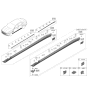 Diagram for 2023 Hyundai Genesis G80 Door Moldings - 87721-T1001