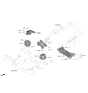Diagram for 2021 Hyundai Genesis G80 Engine Mount Bracket - 21825-T4250