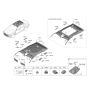 Diagram for 2021 Hyundai Genesis G80 Sun Visor - 85210-T1AC0-NBD