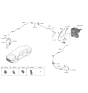 Diagram for Hyundai Genesis G90 Hydraulic Hose - 58732-T1600