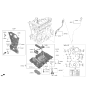 Diagram for Hyundai Genesis G80 Dipstick - 26611-2T000