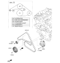 Diagram for Hyundai Sonata Water Pump Pulley - 25129-2S000