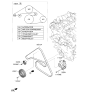 Diagram for Hyundai Tucson Water Pump Pulley - 25129-2S000