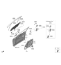 Diagram for 2023 Hyundai Genesis G80 Door Moldings - 82850-T1500