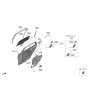 Diagram for Hyundai Genesis G80 Door Latch Assembly - 81410-T1200