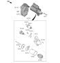 Diagram for Hyundai Tucson Starter Drive Gear - 36140-2GGA0