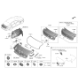 Diagram for Hyundai Genesis G80 Tailgate Lock Actuator Motor - 81230-T1000