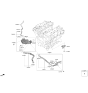 Diagram for 2021 Hyundai Genesis GV80 Oil Cooler Hose - 25469-3N100