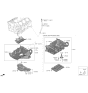 Diagram for Hyundai Genesis G90 Oil Pan Baffle - 21525-3N100