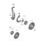Diagram for 2023 Hyundai Genesis G80 Steering Knuckle - 51710-T1500