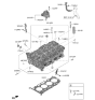 Diagram for Hyundai Genesis GV70 Cylinder Head - 22110-3N100