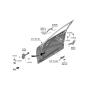 Diagram for 2023 Hyundai Genesis Electrified G80 Door Handle - 82651-T6200