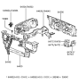 Diagram for Hyundai Sonata Radiator Support - 64100-33110