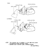 Diagram for 1990 Hyundai Sonata Car Mirror - 87605-33000-CA