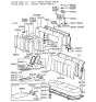 Diagram for 1991 Hyundai Sonata Seat Cover - 89360-33640-EDA