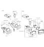 Diagram for 1990 Hyundai Sonata Back Up Light - 92401-33050