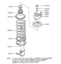 Diagram for 1991 Hyundai Sonata Shock Absorber - 54650-33100