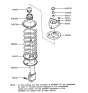 Diagram for 1990 Hyundai Sonata Coil Spring Insulator - 54634-33010