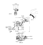 Diagram for 1999 Hyundai Tiburon Oil Filter - 26300-35056