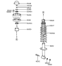 Diagram for 1995 Hyundai Sonata Coil Spring Insulator - 55341-33010