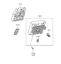 Diagram for 1989 Hyundai Sonata Fuse Box - 91810-33A00