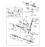 Diagram for Hyundai Sonata Steering Gear Box - 57700-33100