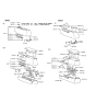 Diagram for 1993 Hyundai Sonata Center Console Base - 84670-33110-EH