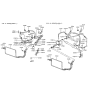 Diagram for 1993 Hyundai Sonata Power Steering Hose - 57510-33350