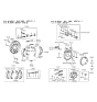 Diagram for 1991 Hyundai Excel Brake Bleeder Screw - 58346-11000
