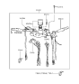 Diagram for 1989 Hyundai Sonata Dimmer Switch - 93460-33000