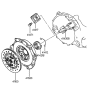 Diagram for 1990 Hyundai Sonata Clutch Disc - 41100-37000