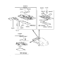 Diagram for 1993 Hyundai Sonata Dome Light - 92800-33100-AV