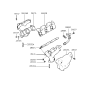 Diagram for 1995 Hyundai Elantra Exhaust Heat Shield - 28526-33000