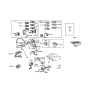 Diagram for Hyundai Mirror Switch - 93530-33000