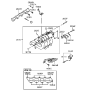 Diagram for 1989 Hyundai Sonata Thermostat - 25500-33060