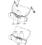 Diagram for 1991 Hyundai Sonata Seat Belt - 89801-33110-FD