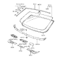 Diagram for Hyundai Sonata Windshield - 86110-33150