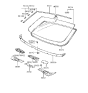 Diagram for 1988 Hyundai Sonata Windshield - 86110-33150