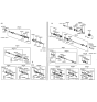 Diagram for 1993 Hyundai Sonata Axle Shaft - 49507-33A00