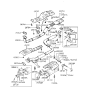 Diagram for 2009 Hyundai Santa Fe Exhaust Hanger - 28768-36000