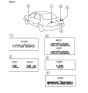 Diagram for 1993 Hyundai Sonata Emblem - 86336-33050