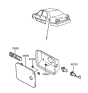 Diagram for 1988 Hyundai Sonata Fuel Door - 69510-33010