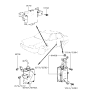 Diagram for 1990 Hyundai Sonata Door Lock Actuator - 95730-33000