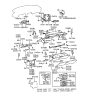 Diagram for 1992 Hyundai Sonata Cup Holder - 84911-33010